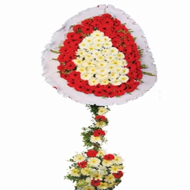  Antalya Lara Çiçek Siparişi Düğün ve Açılış Çiçeği 7 (İki Katlı Çelenk)