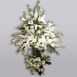 Antalya Lara Çiçekçi İhtişamlı Beyaz Ferforje Arajman